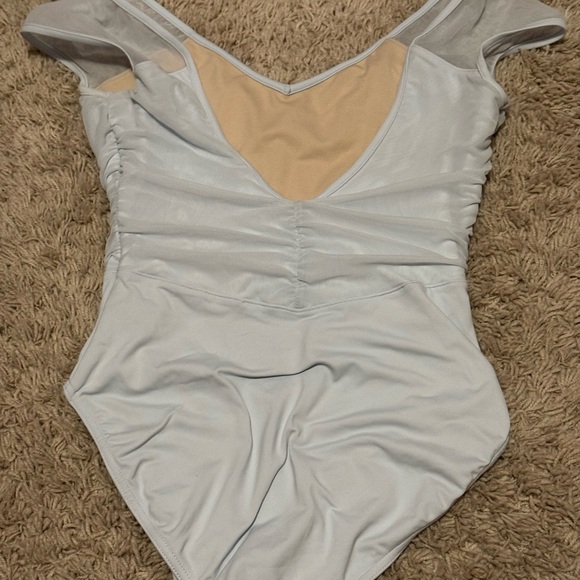 Bloch Flavia Ruched Leotard - Sky Blue - Picture 2 of 4